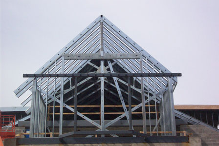 Roof Framing above Function Space